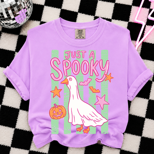 JUST A SPOOKY GOOSE HALLOWEEN DTF TRANSFER 12"-ADULT