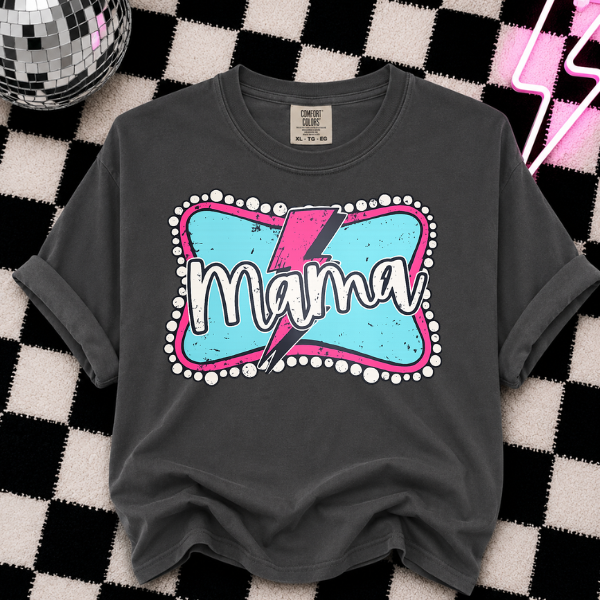 TURQOUISE MAMA DTF TRANSFER 11"- ADULT