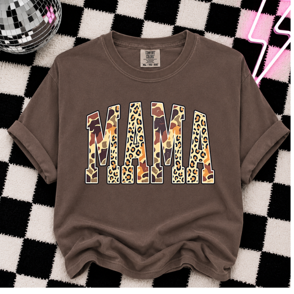 CHEETAH CAMO MAMA DTF TRANSFER 11"- ADULT
