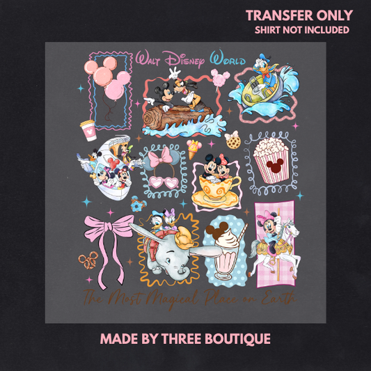 MAGICAL PLACE ON EARTH CHARACTRER DTF TRANSFER 12"-ADULT
