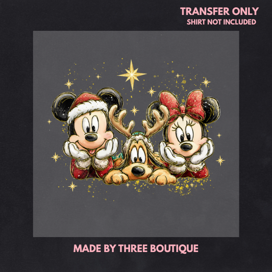 CHRISTMAS CHARACTER DTF TRANSFER 11"-ADULT