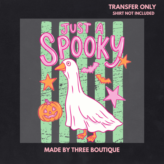 JUST A SPOOKY GOOSE HALLOWEEN DTF TRANSFER 12"-ADULT