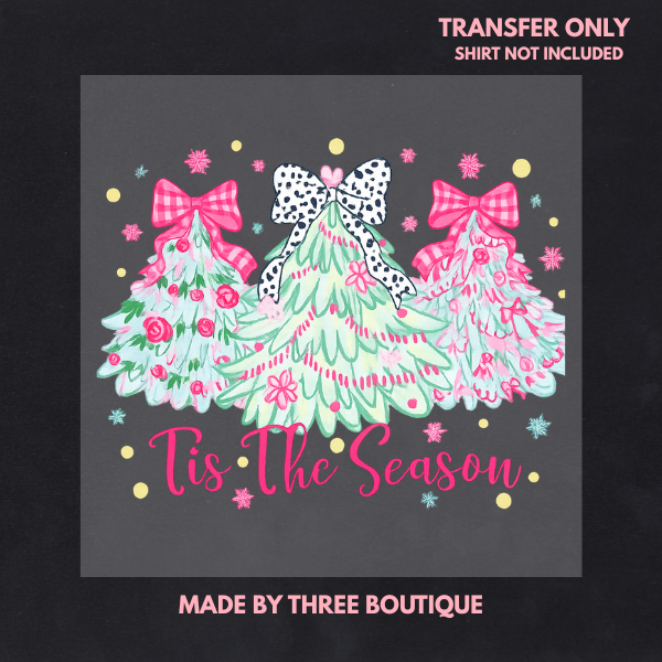 TIS THE SEASON CHRISTMAS DTF TRANSFERS 11"- ADULT
