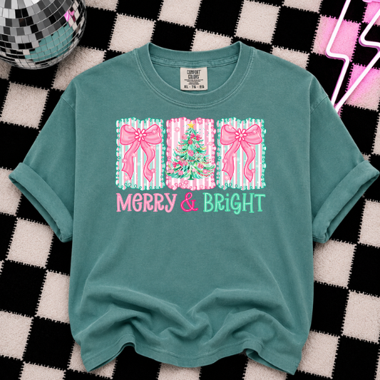 FLORAL PREPPY CHRISTMAS DTF TRANSFER- ADULT 11"